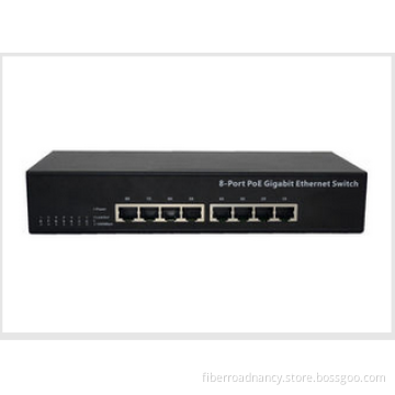 8 Port RJ45 Port Desktop PoE Switch IEEE 802.3x 10 / 100 / 1000M